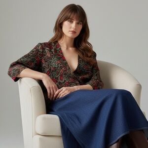 Vintage Pendleton Paisley Lightweight Career Blazer Size XL Petite